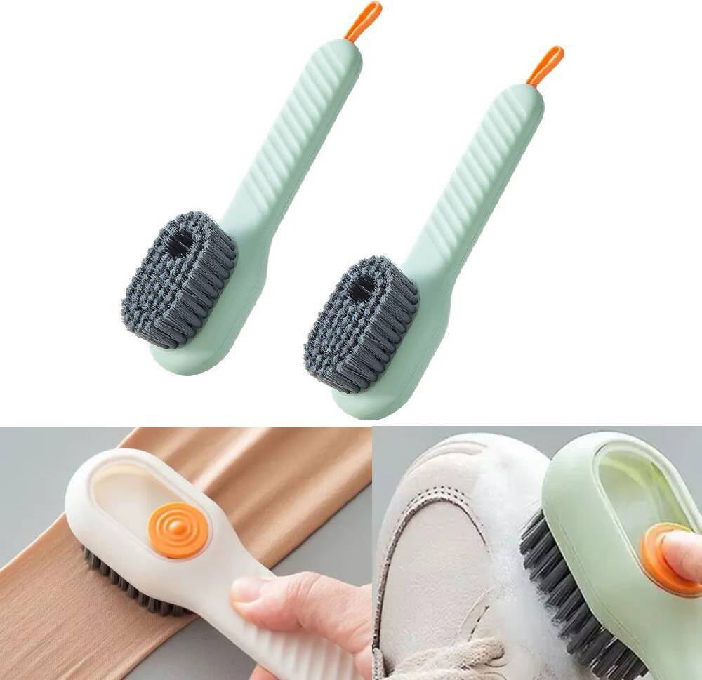 mcstar 2stk. Reinigungs Bürste Weiche Borste Flüssige Schuh Bürste Kleidung Bürste Schuh Kleidung Brett Bürste Haushalts Reinigungs Werkzeug, Grün