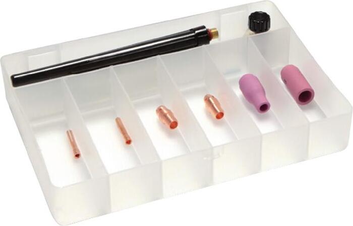 Abicor Binzel TIG-Zubehr-Set 10-teilig in Kunststoffbox WE 2,4 mm 044678