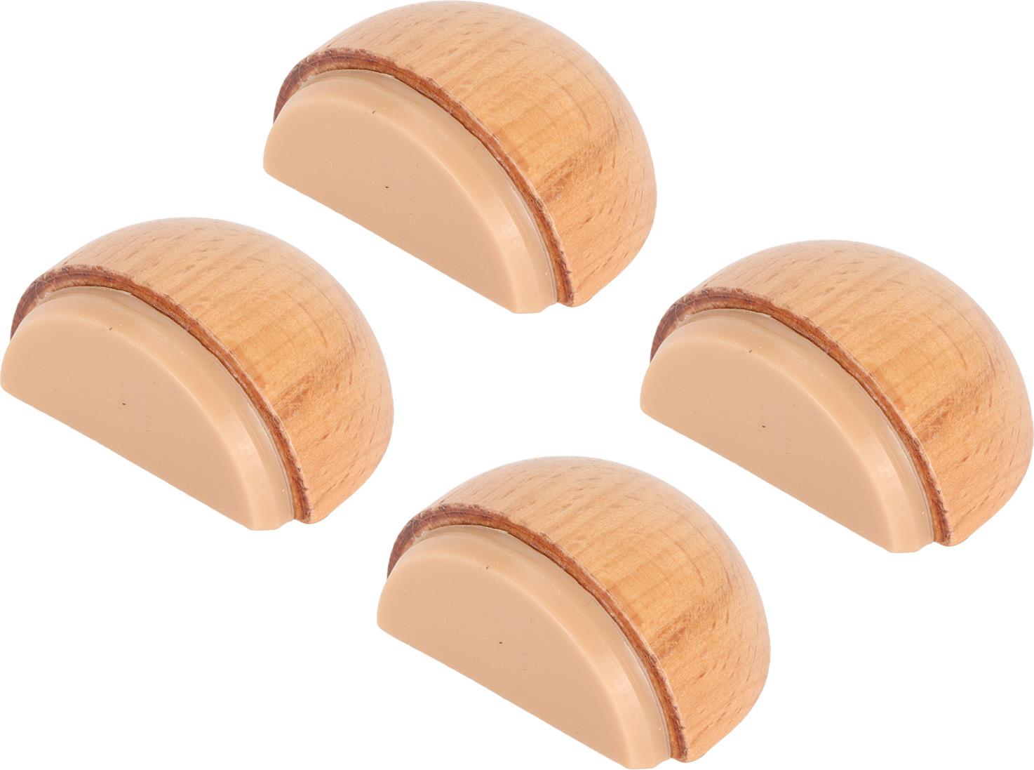 Gistuch 4pcs Holztür Stopper Mehrzweck Verhindert Kollisionsbohrungen er Stoßdämpfer Stoßstange für Schlafzimmer Badezimmer