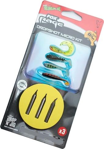Fox Rage Dropshot Micro Kit 1m 0,18mm 2,57kg Gr. 10 - Drop Shot Set NRR026