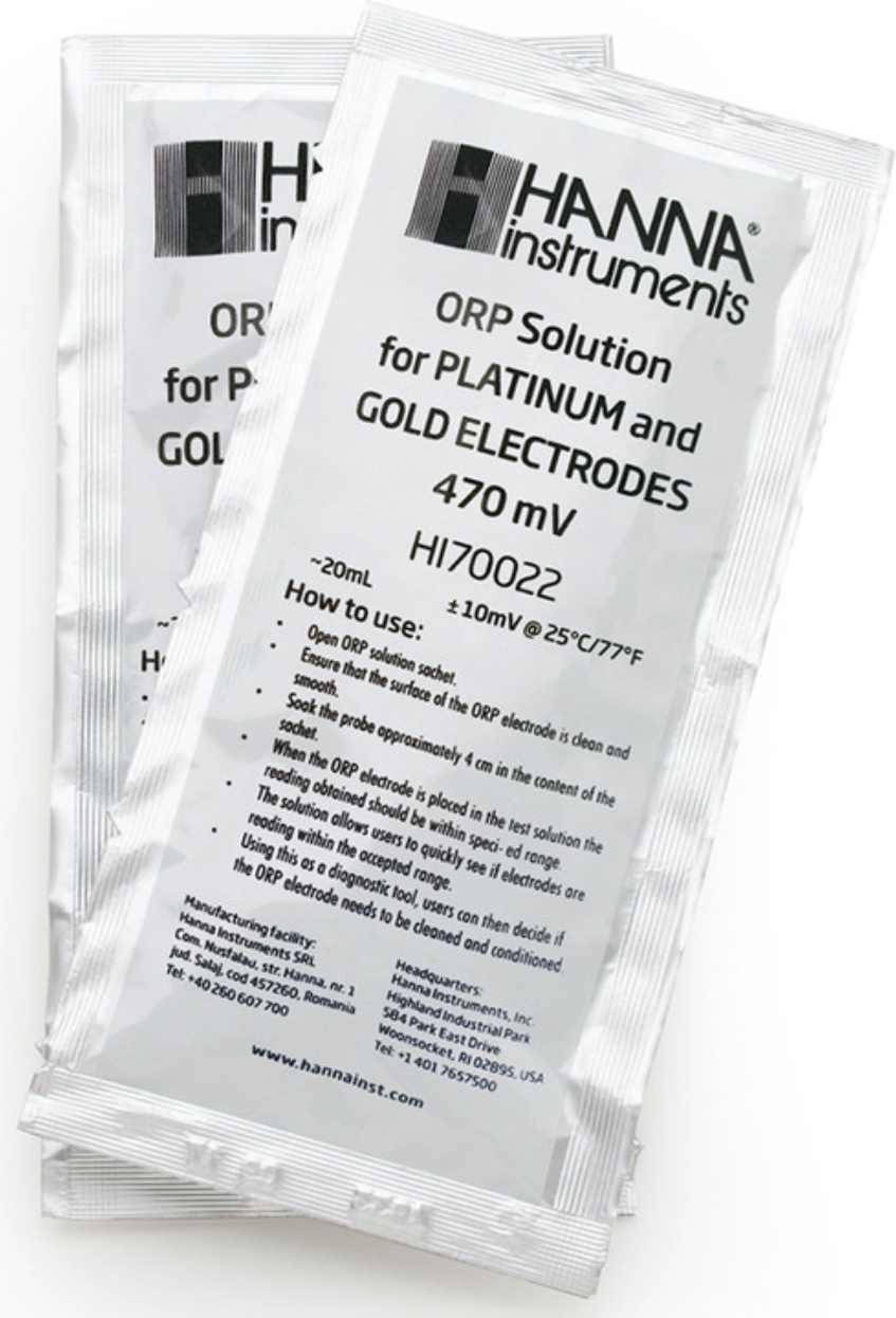 HANNA Instruments HI70022P Testlösung Redoxpotential @470 mV, 25 x 20mL-Beutel