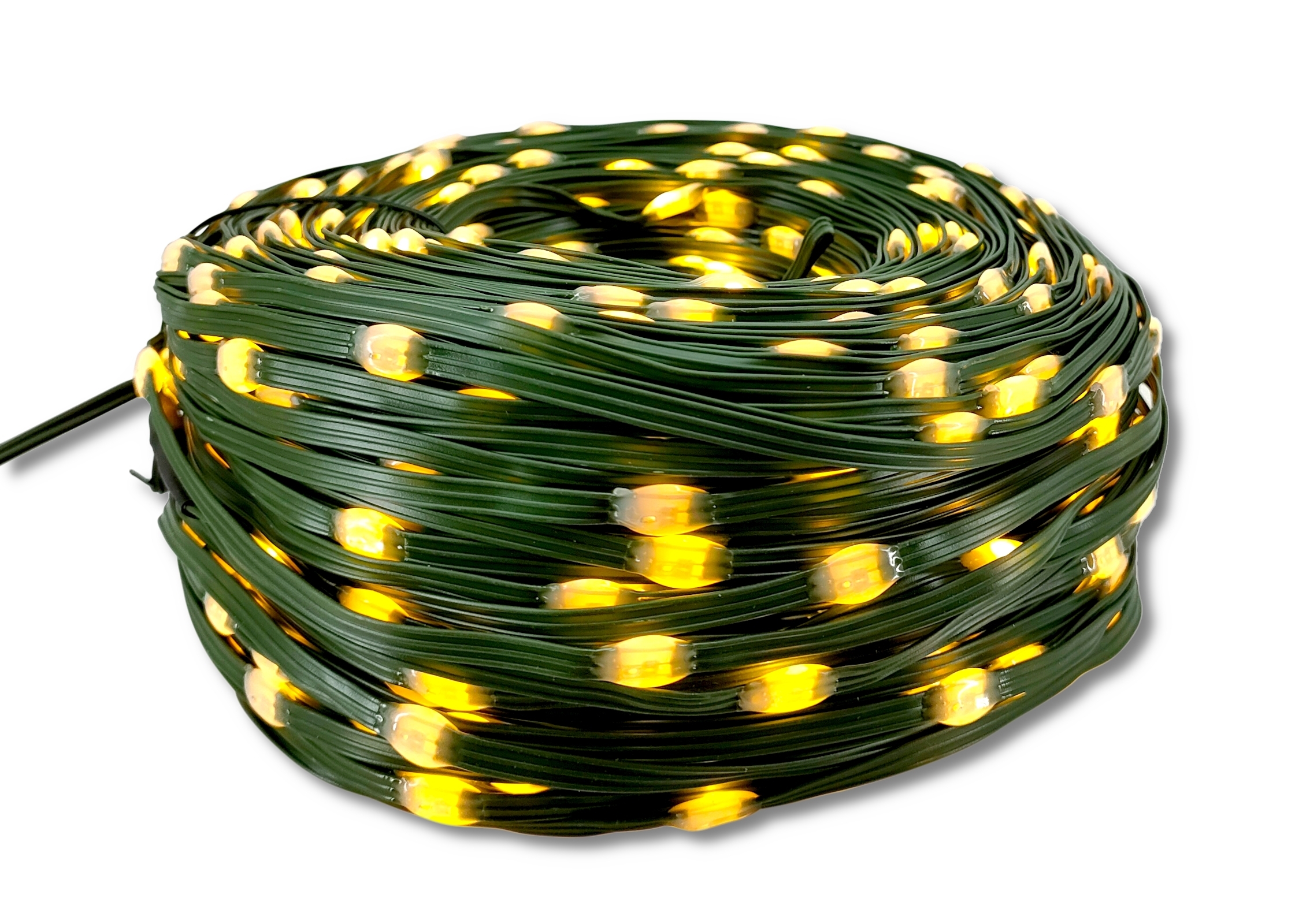 Lichterkette 500 LED Kabel 50m dunkel-grün