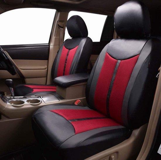 OEM Ledersitzbezüge 2 Vordersitze atmungsaktiv schwarz rot 2026