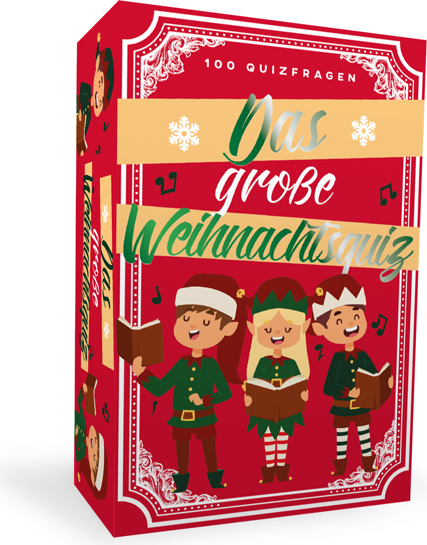Winkee Das große Weihnachtsquiz | Lustiges Kartenspiel | 100 Quizfragen |