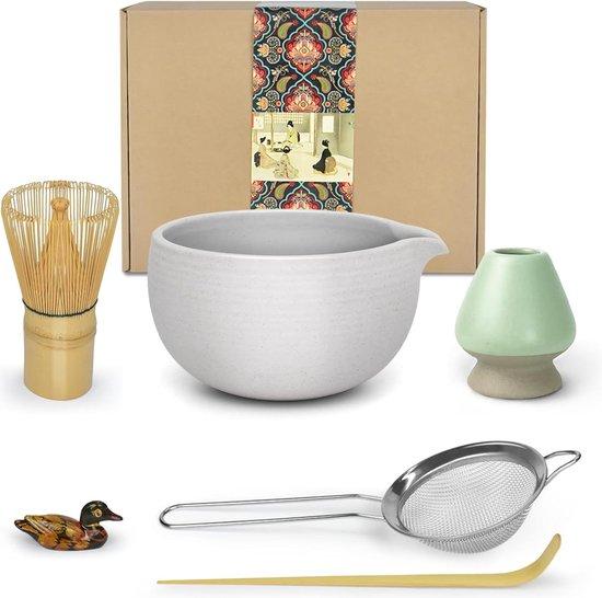 Famanu Matcha Ceremonie Kit - Zubehör für die japanische Teezeremonie in Grau 94840