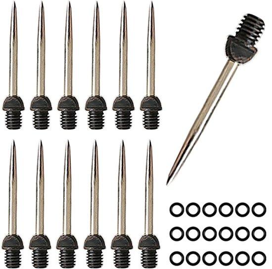 OEM Dartsatz mit Stahlspitzen - 12 Stück - Kunststoff - 28 mm - Ersatzspitzen 2026