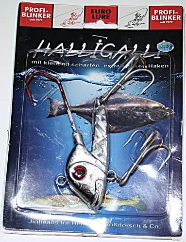 Profi Blinker Halligalli 330 gr. mit Jighaken und zwei Drillingen Hering