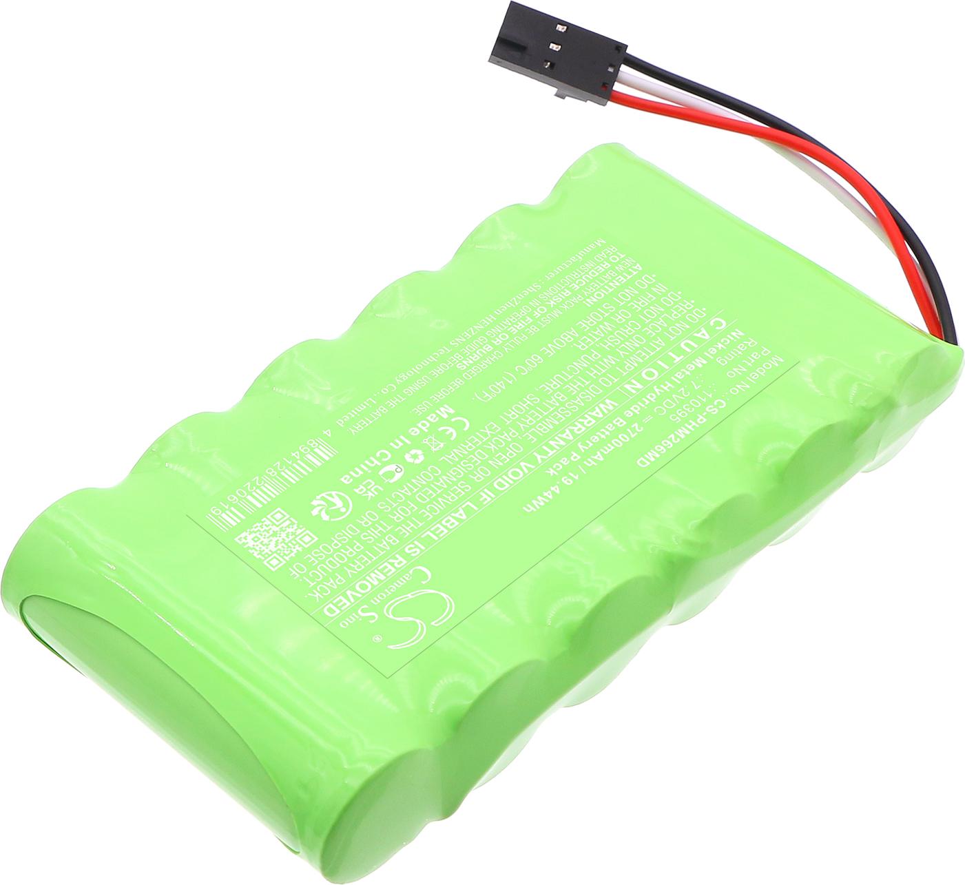 TECHTEK Akku Kompatibel mit [Philips] PageWriter 10, PageWriter 10i Ersetzt 110395, für 6024, für M2662A, für M3941A 110395, 6024, M2662A, M3941A