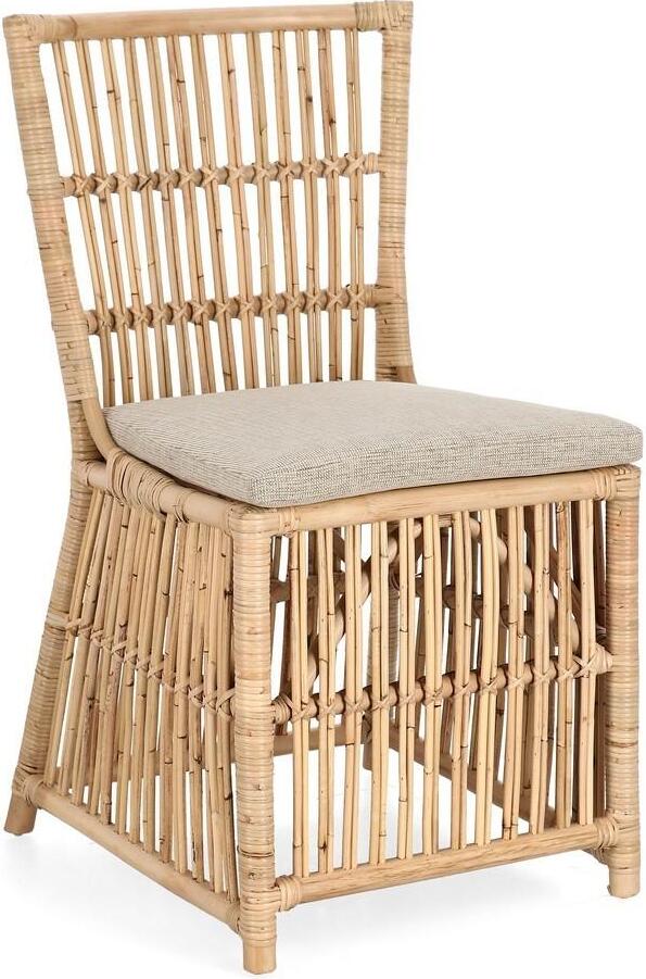 Stuhl Elvas 58 x 59 x 92 cm Rattan Polyester Natur
