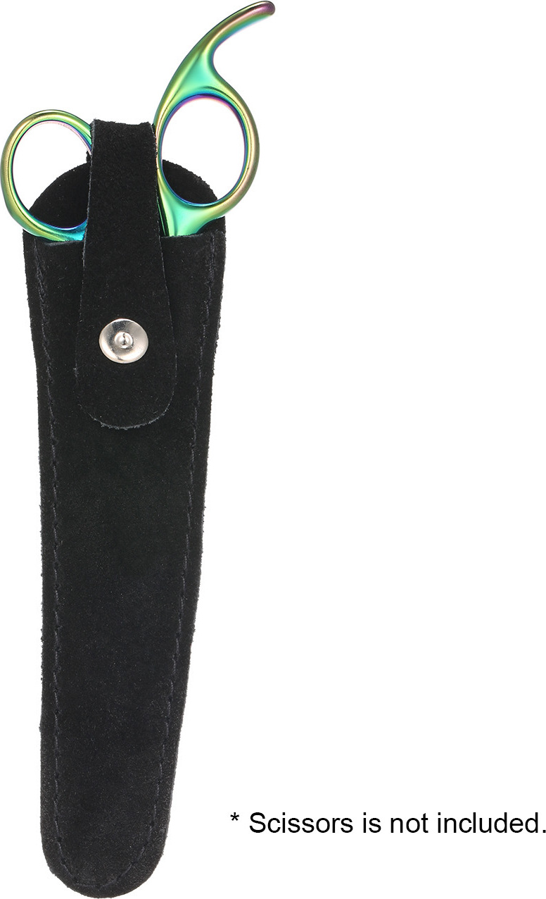 Anself Scherentasche Scheide Sicherheit Leder Schere Abdeckung Schutz Haar Schere H¹lle Tragbare Beauty Tool Schutz Abdeckung