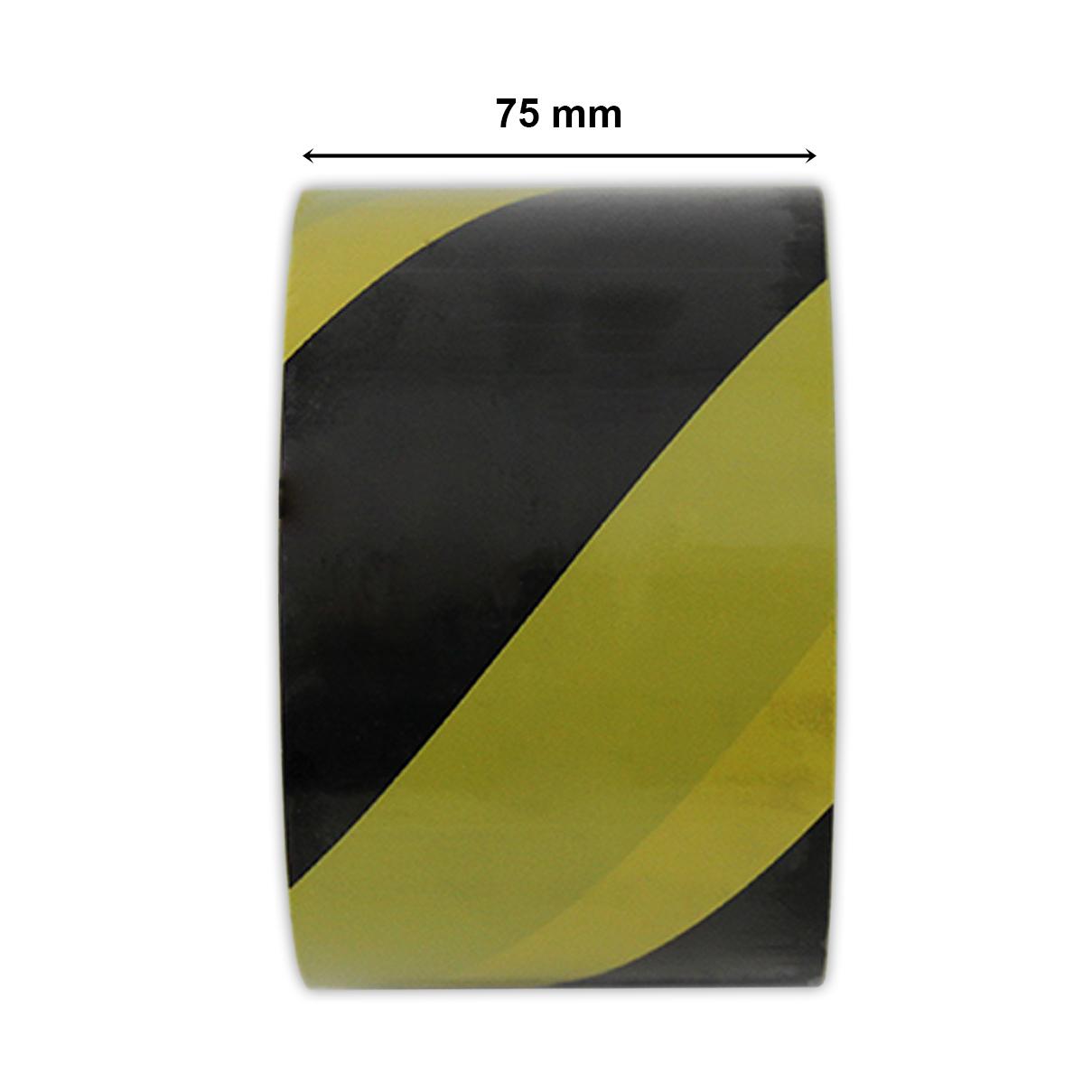 Helo Markierungsband Bodenmarkierungsband Absperrband Warnklebeband Abstandsband 6 x 75 mm 13515