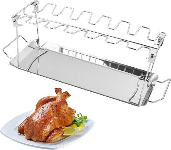 OEM Kippenpoothouder aus Edelstahl, für 14 Hähnchenhalterungen, Grill, Waschmaschinensicher, nicht haftend, langlebig 2026