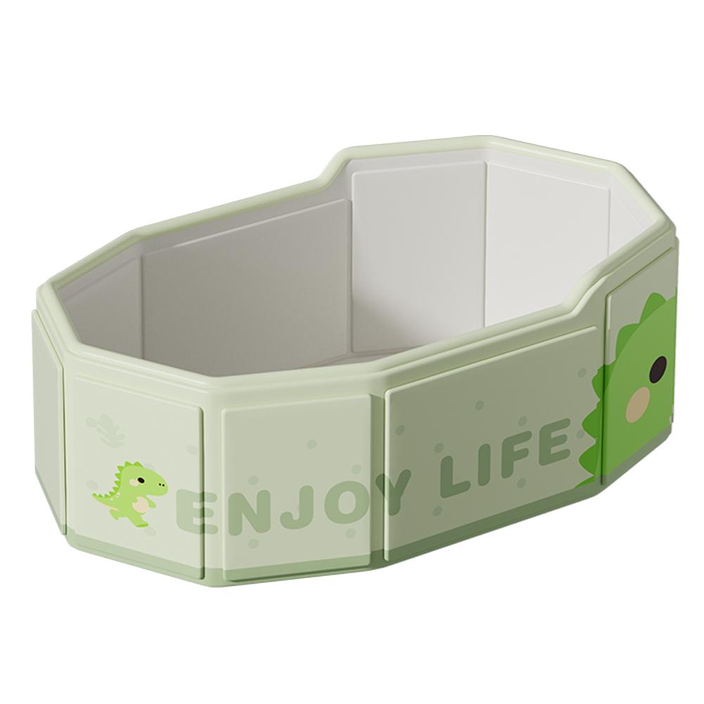 Fine Life Pro Babybadewanne Faltbar, Große Babywanne für 0-8 Jahre, dinousa