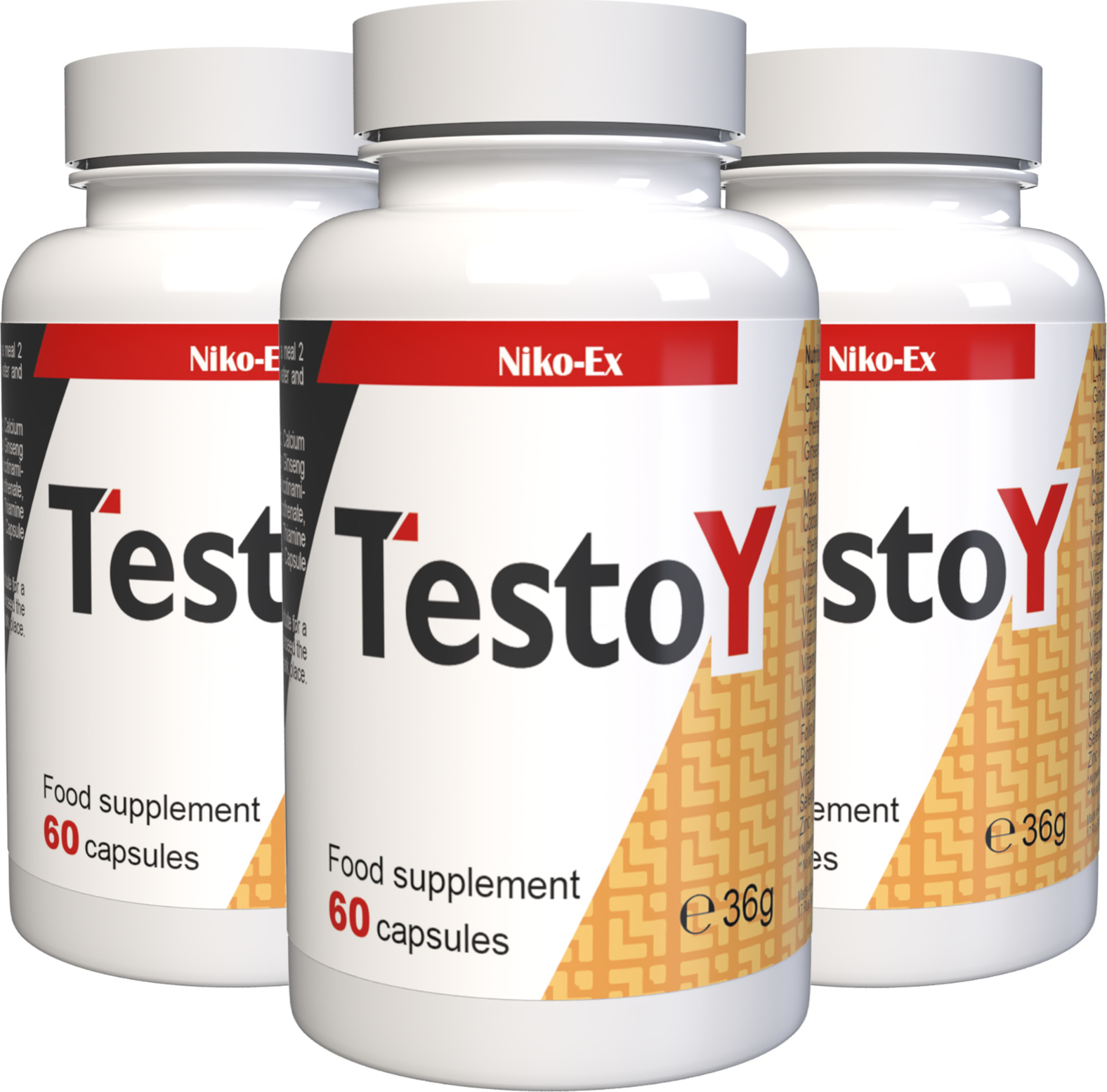 IncHealth GmbH TestoY - 180 Kapseln (3 x 60 Kapseln) - 3er Pack