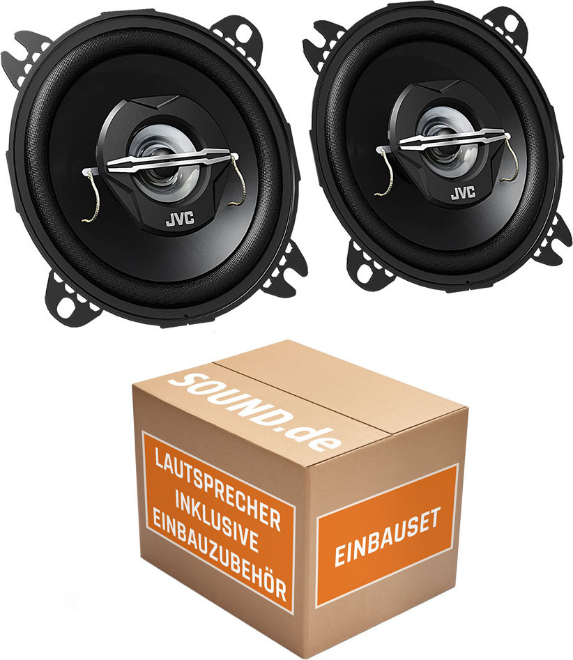 JUST SOUND best choice for caraudio Fiat Ducato II Typ 244 - Bj. 2002-2006 - Lautsprecher - JVC CS-J420 - 10cm Einbauset fiduc-CS-J420