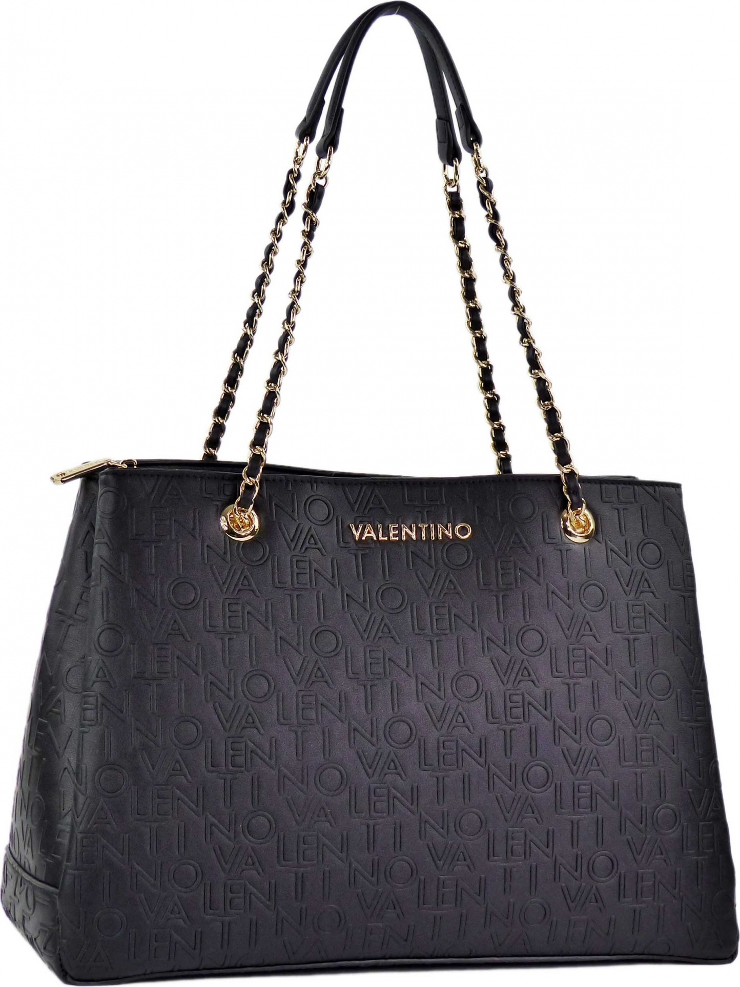 VALENTINO BAGS Relax Shopper Nero Torby na ramię