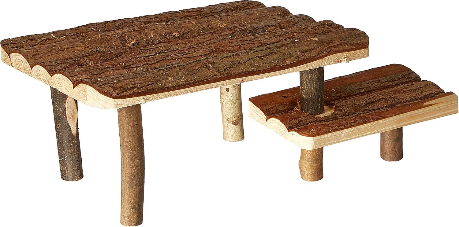 Markenlos Natural Living Schutz- und Anlegeplatz mit Treppe 37 × 17 × 28 cm