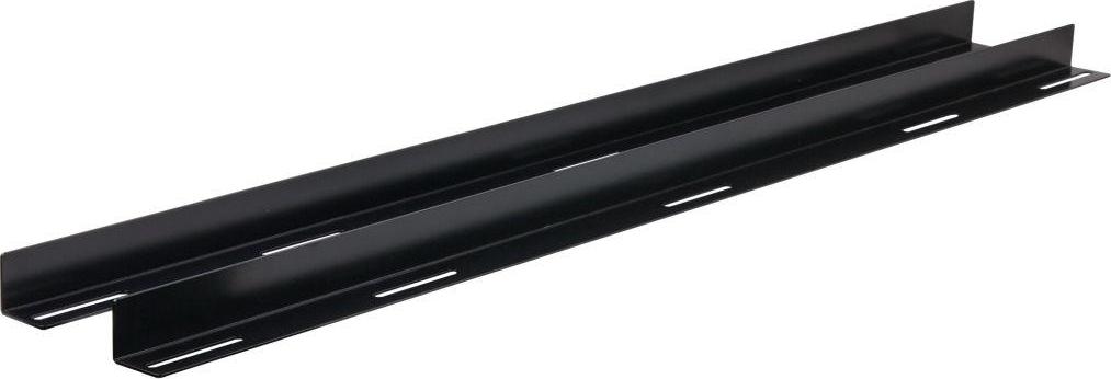 Rockstable 19" L-Trageschienen für 1200mm Tiefe - Regal-Schienenset - Schwarz - Stahl - 48,3 cm (19 Zoll) - 35 mm - 950 mm RS19-LS612