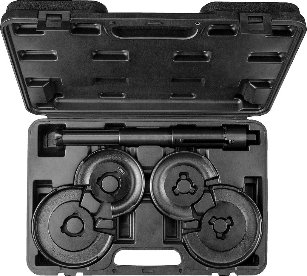 NEO TOOLS 11-798 Federspanner Fahrwerksfeder 5tlg Set Montagespanner