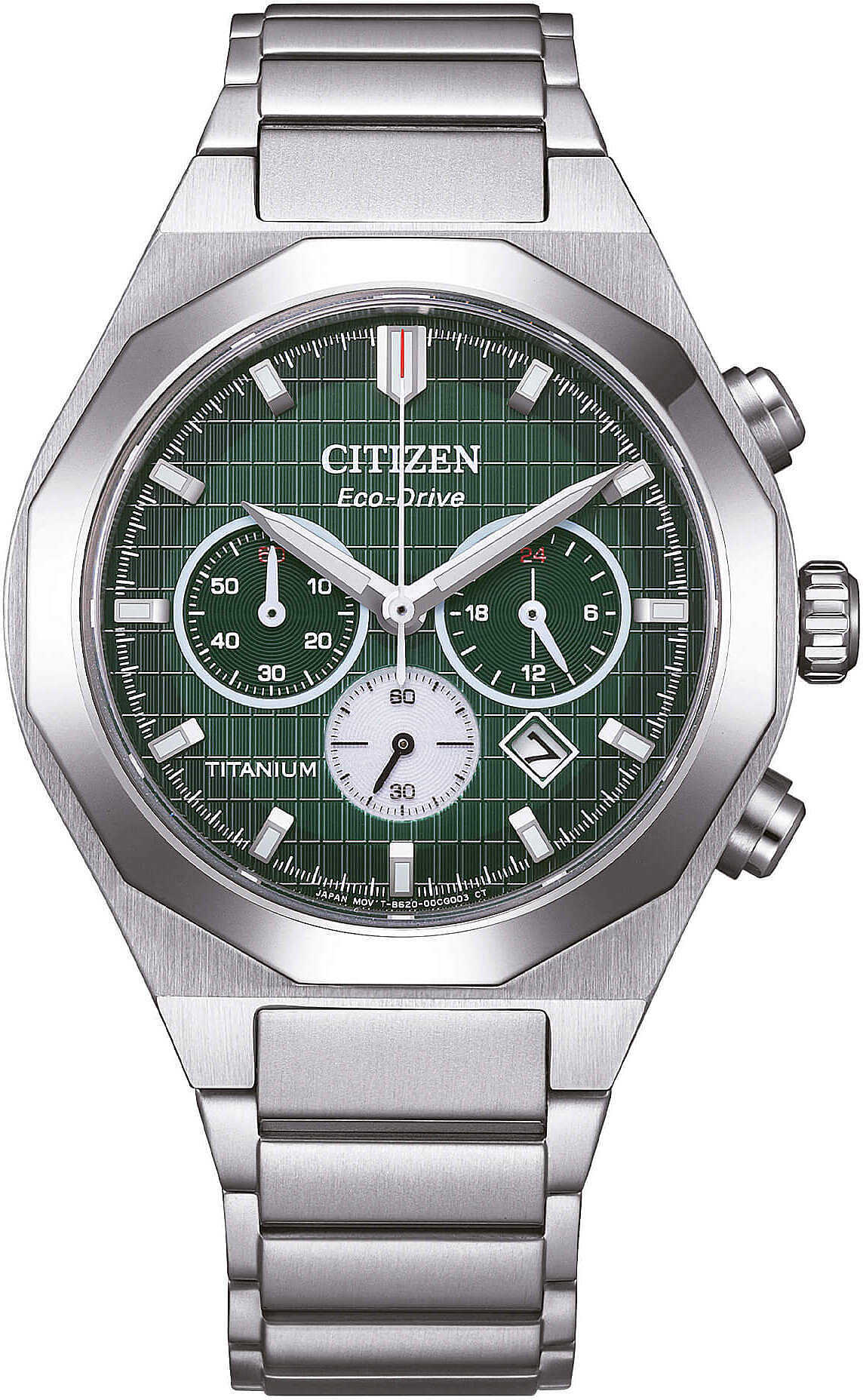 Chronograph Citizen Silber Mit Schraube Kollektion Supertitanio - mann