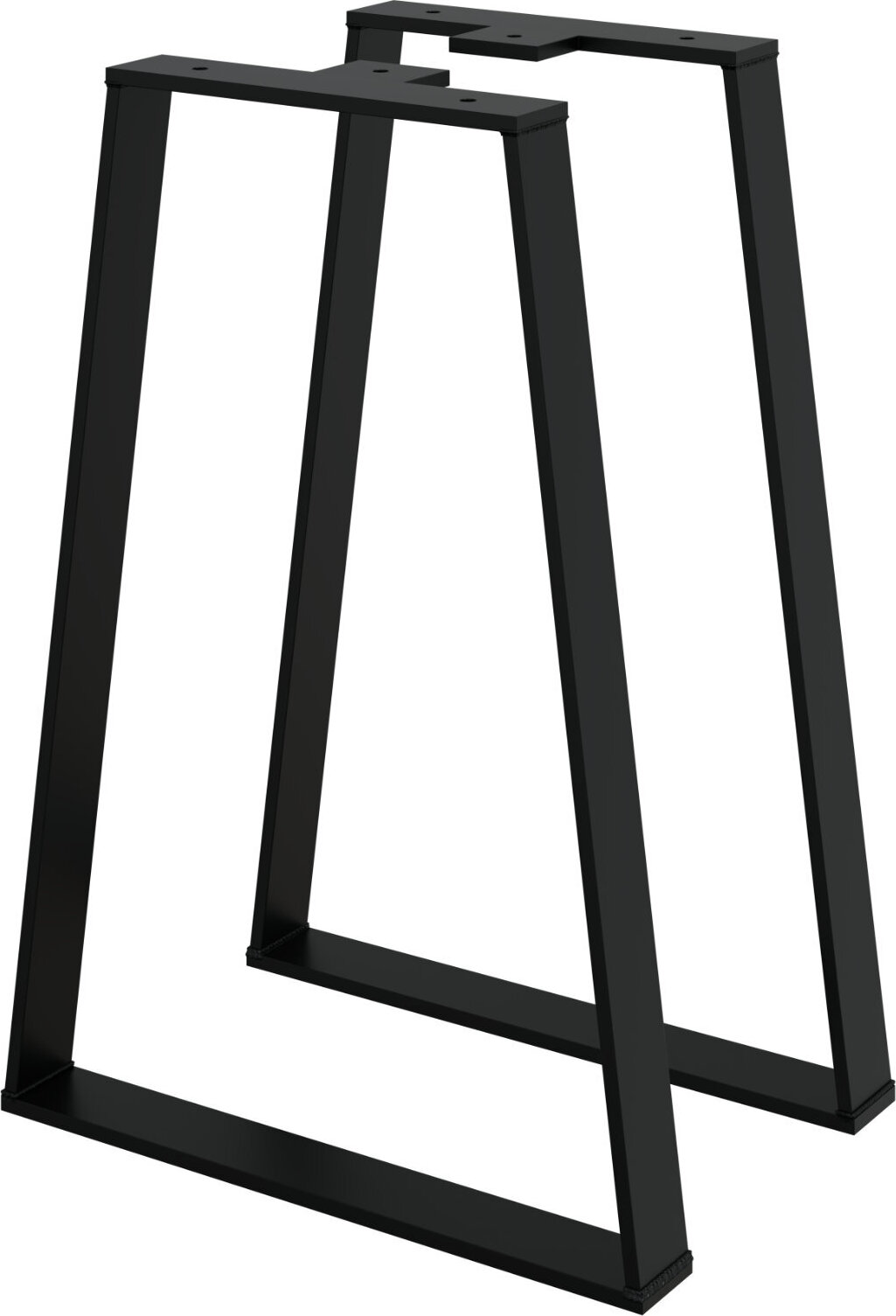 HAGO DIY Bankkufen 28x40cm Trapez Bankgestell Beine Gartenbank Parkbank schwarz 33820