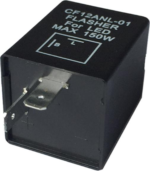 Cocosity 2-poliges CF12ANL-01 elektronisches LED-Blinkrelais zur Behebung des Problems mit Hyperblinken bei Blinkerglühlampen
