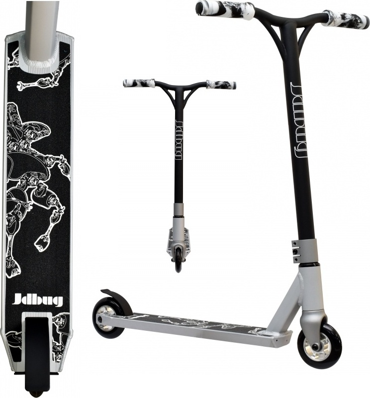 JD Bug MS118BMX Stuntschritt Dark Knight Silver jd-118bmx-darkknight
