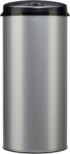 45l grauer metallmülleimer Rossignol 93612
