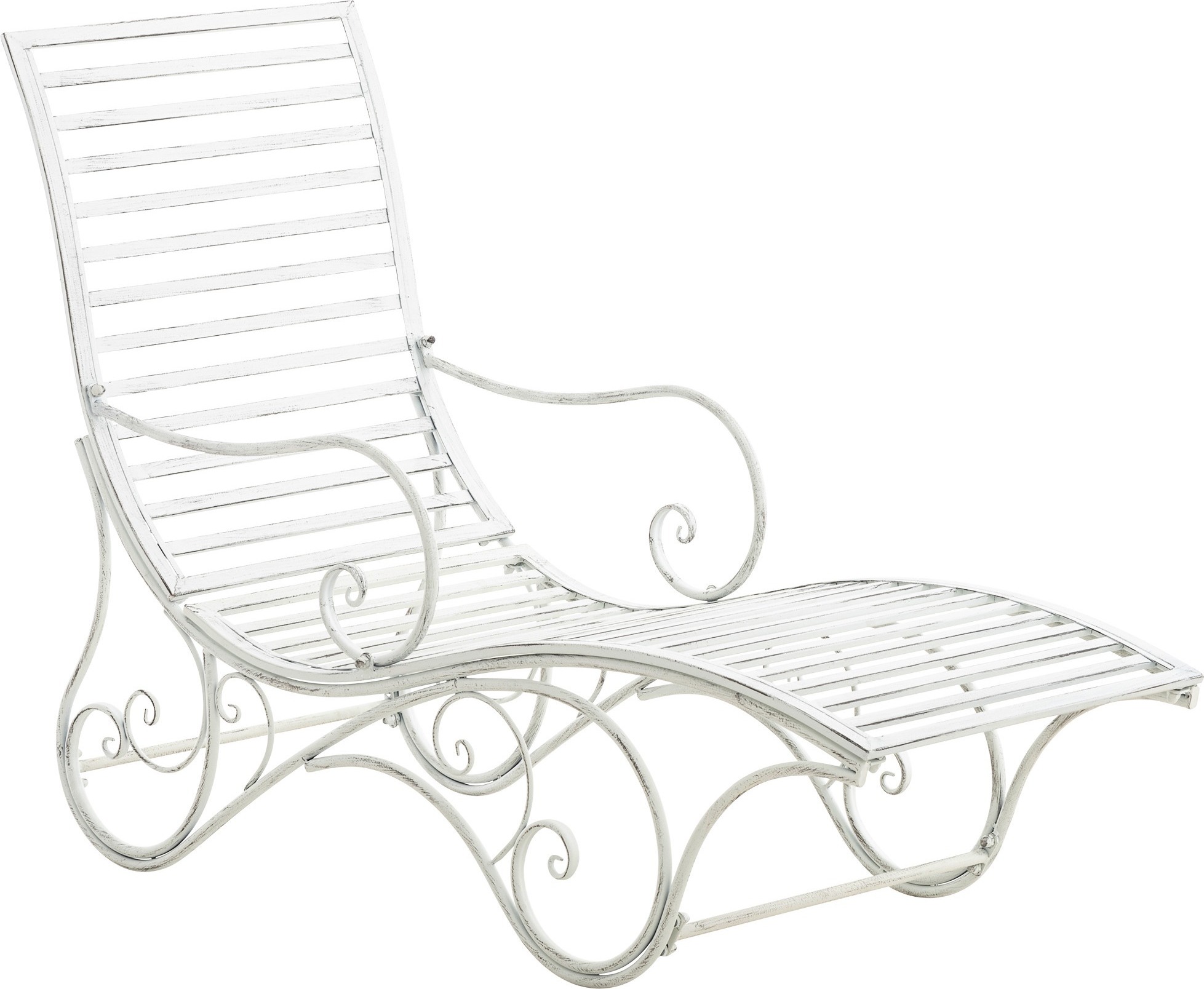 CLP Gartenliege Amiens,antik weiß