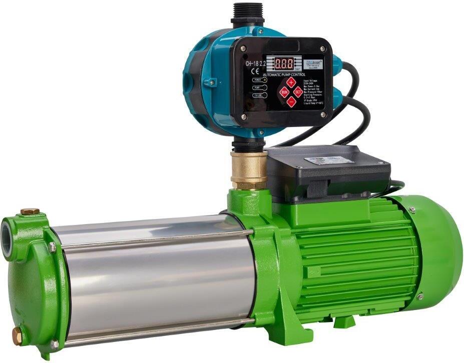 CHM GmbH® Gartenpumpe Edelstahl 11 Bar Druck 8600 L/h Kreiselpumpe 2200 Watt