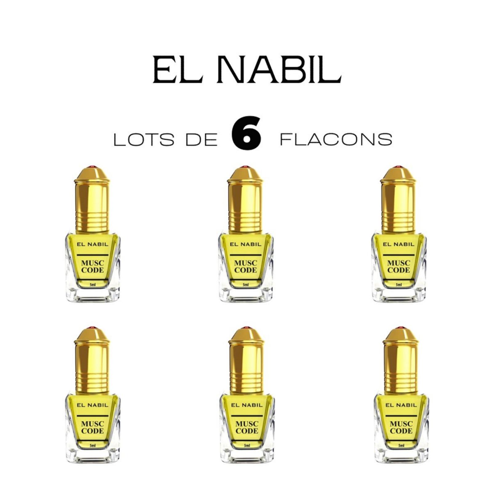 El Nabil Musc Code 6x5 ml parfumový extrakt bez alkoholu unisex