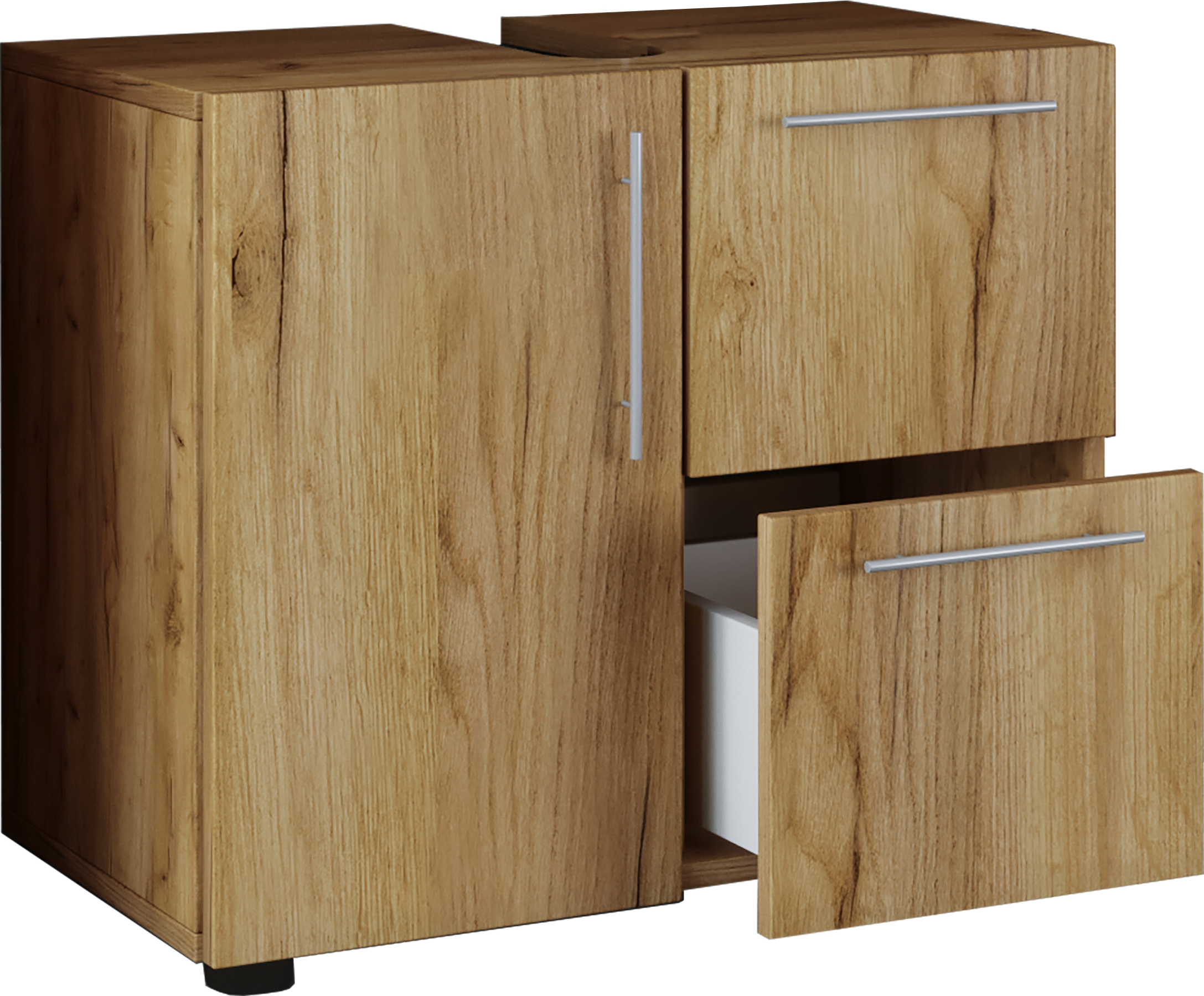VCM my bath Waschbeckenunterschrank Flandu 916911 eiche 61,0 x 32,0 x 51,0 cm