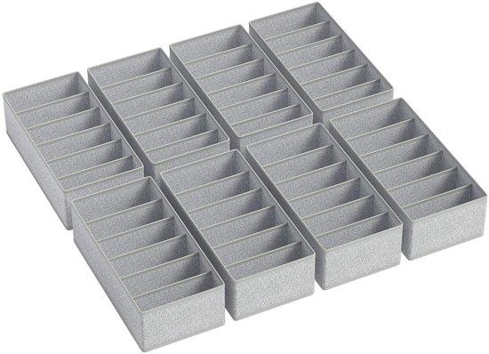 OEM Kleidungsorganisationssatz, 8 Teile, 30 x 15 x 9 cm, Ankleidesystem für Babykleidung, Socken, Unterwäsche, grau 2026