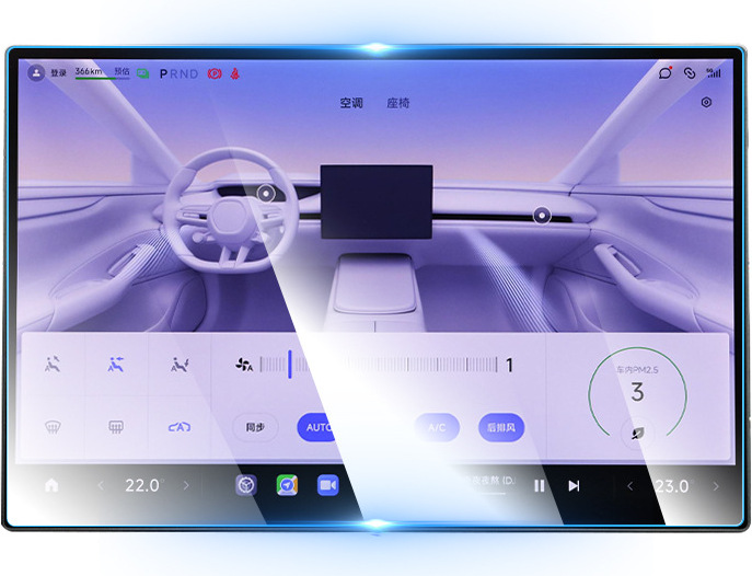 INF 24 Xiaomi SU7 Displayschutzfolien-Set [Navigation + Armaturenbrett] - HD-Klarheit 356058