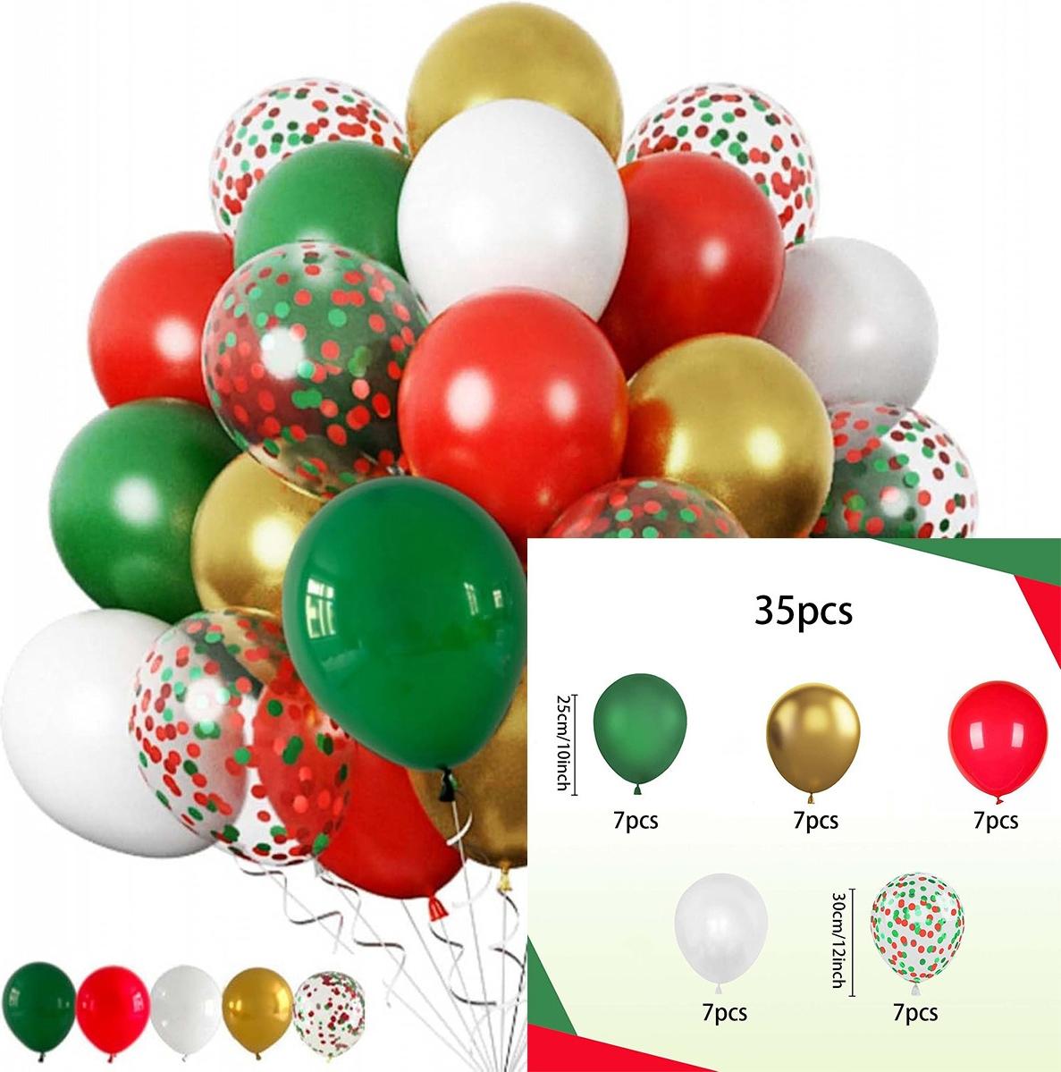 INF Weihnachtsballon Set - Festliche Partydekoration für Feiertagsfeiern 401303