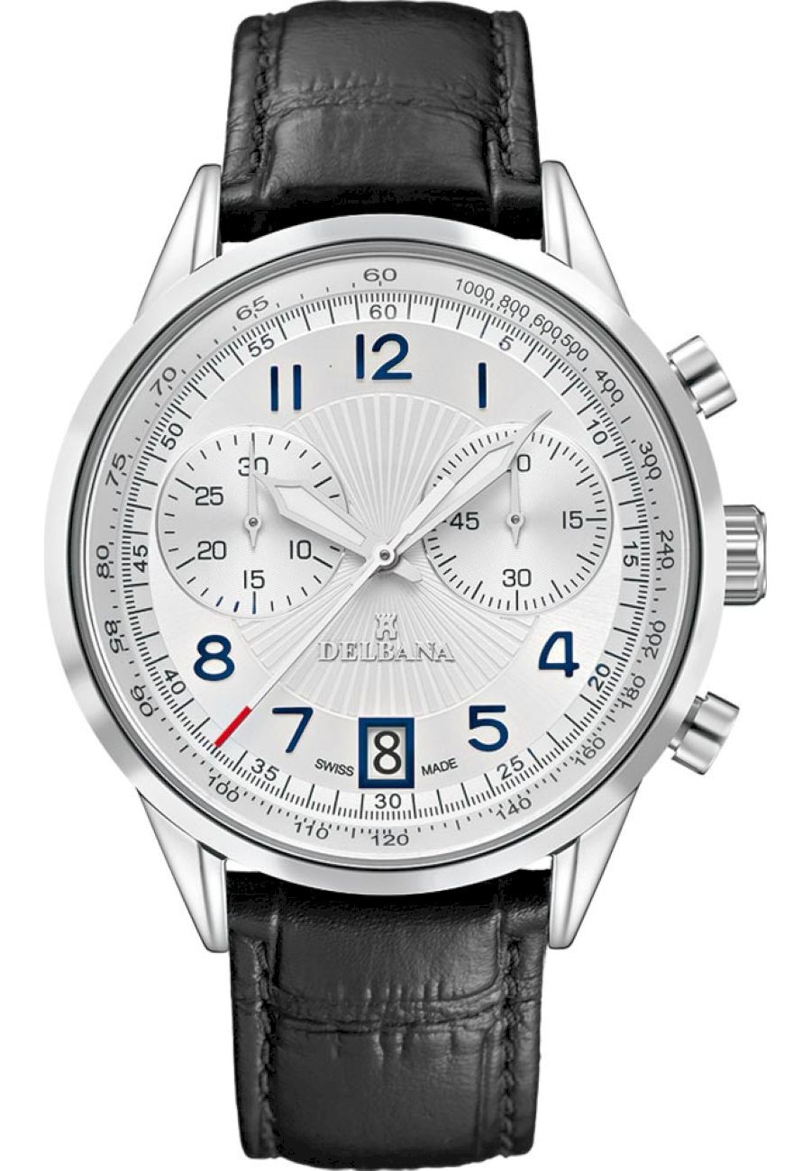 Delbana - Náramkové hodinky - Pánske - Chronograf - Retro - 41601.672.6.064