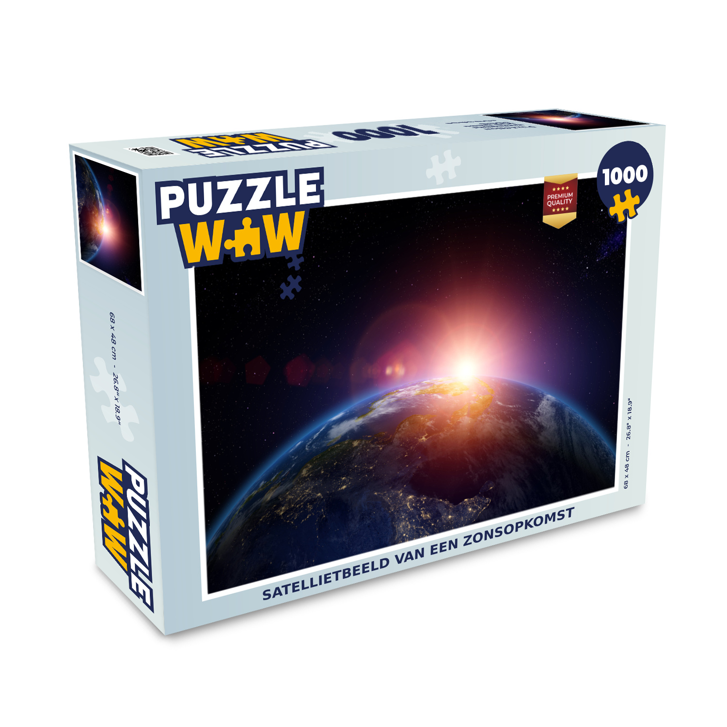 MuchoWow® Puzzle 1000 Teile Satellitenbild eines Sonnenaufgangs - Erwachsene - Rätsel 136|3747423