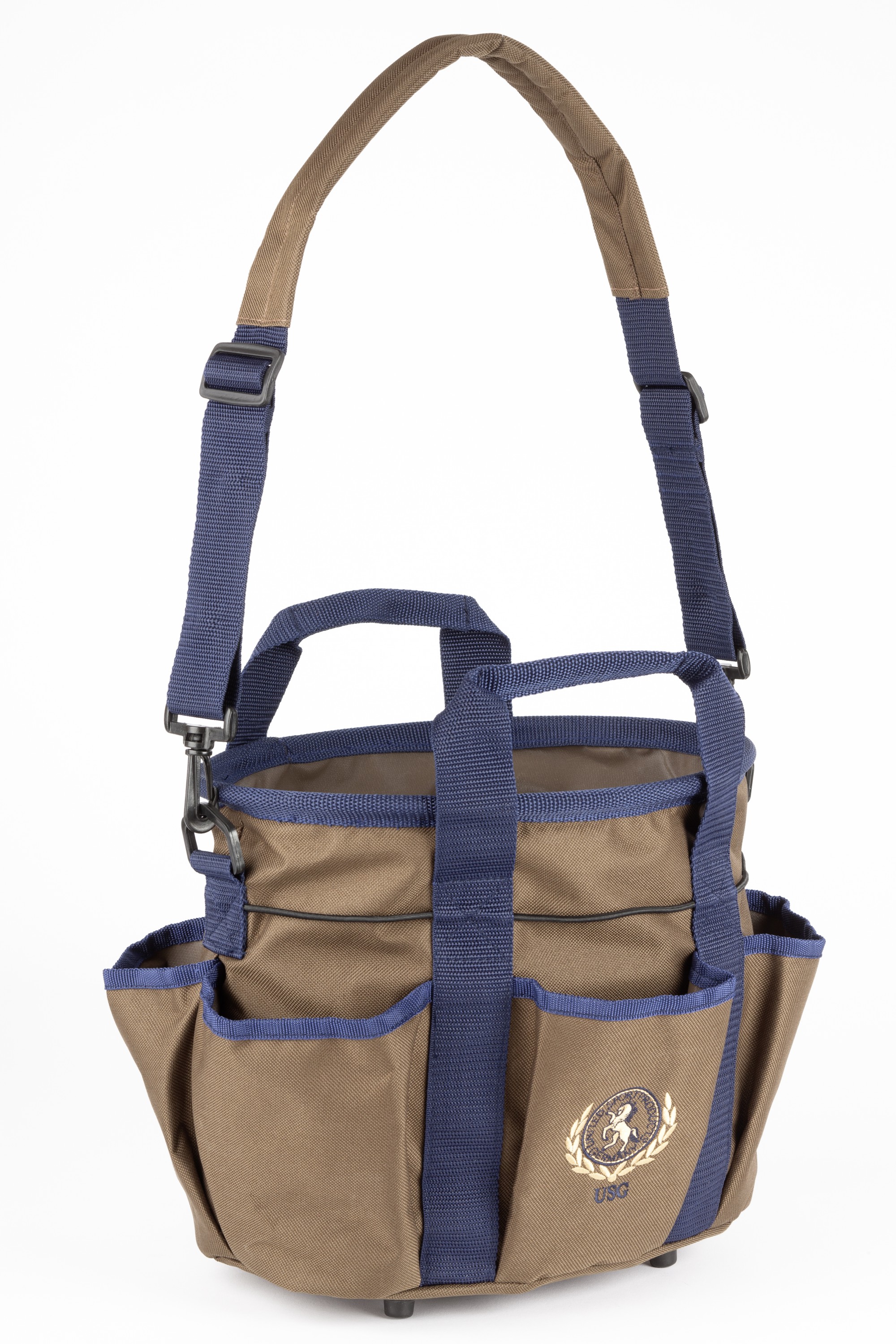 USG-Reitsport USG Putztasche - klein - braun/marine 16050001-260