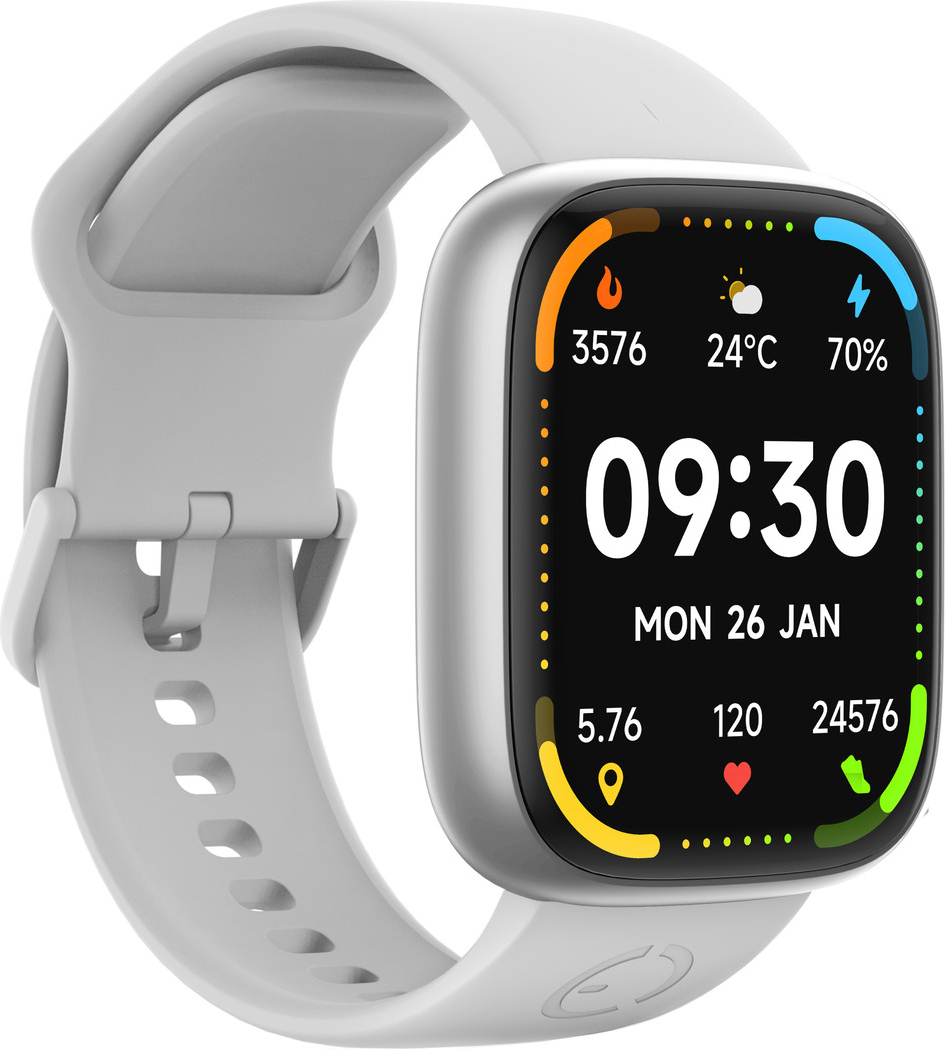 EcoWatch Smartwatch EW06 SILVER