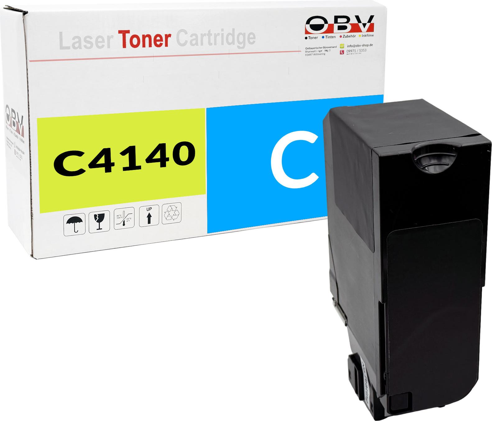 OBV Toner für Lexmark 24B6717 für XC4100 Series XC4140 XC4140de XC4150 Cyan LEX-C4140C