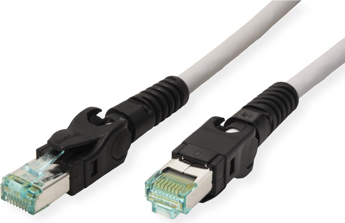 EasyLan VarioBoot Patchkabel Cat.6A, S/FTP, grau, 2 m CP1OAMSMS0020