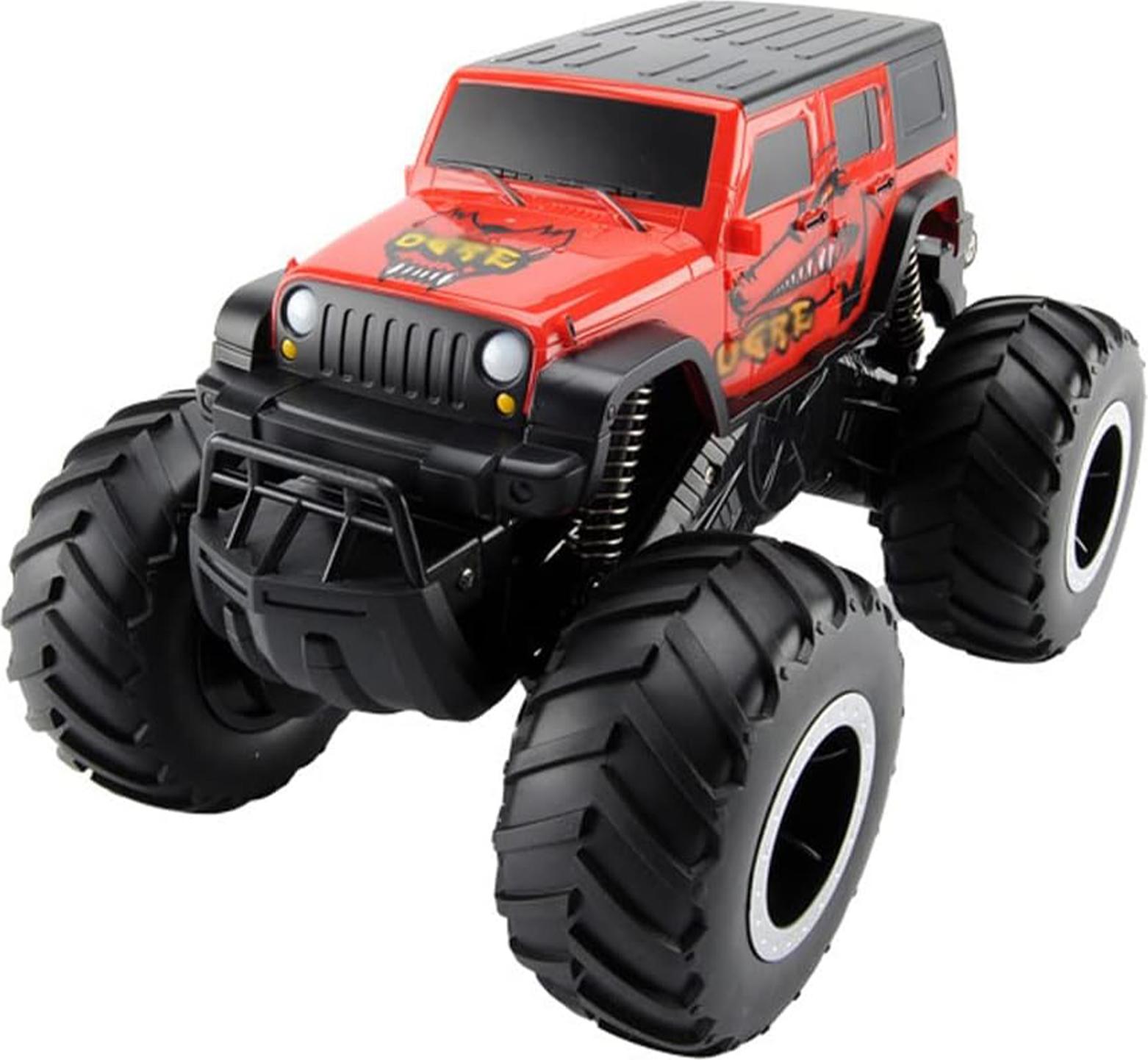 MODFU Ferngesteuerte Autos, RC Amphibienfahrzeug, 4x4 Allrad Offroad Ferngesteuertes Auto, Wasser- & Geländetauglich, Kinder & Erwachsene Spielzeug, Outdoor Abenteue, Rot