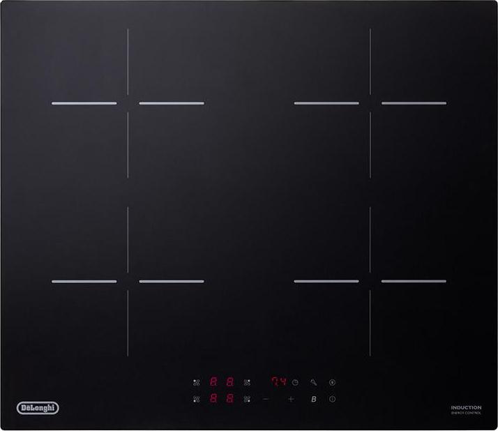 De’Longhi YLI 60, Čierna, Vstavaný, 59 cm, Indukčná varná doska so zónami, Sklokeramická, 4 zone(s)