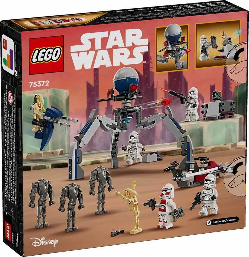 75372 - LEGO Star Wars - Bojová súprava s vojakom klonovej armády™ a bojovým droidom™