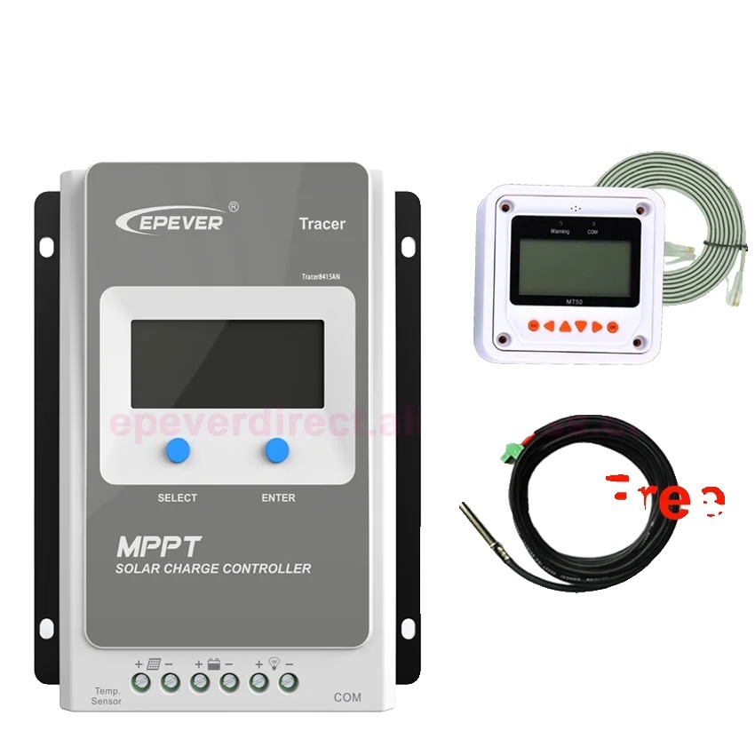 Solárna nabíjačka, technológia MPPT, kompatibilita s diaľkovým ovládaním, so senzorom MT50, Tracer1210AN(10A)