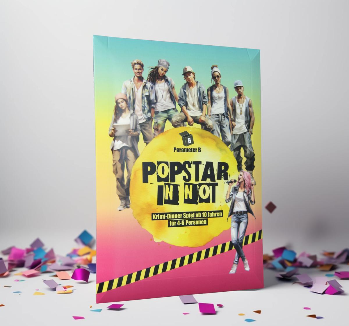 Parameter B Popstar in Not Krimi-Dinner für 4: Musik-Krimi für Zuhause PB009