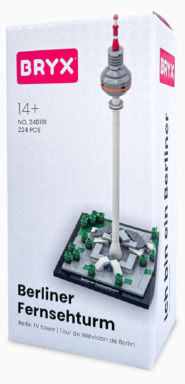 BRYX Berliner Fernsehturm Klemmbaustein Set 224 Teile ab 14 Jahre 240101