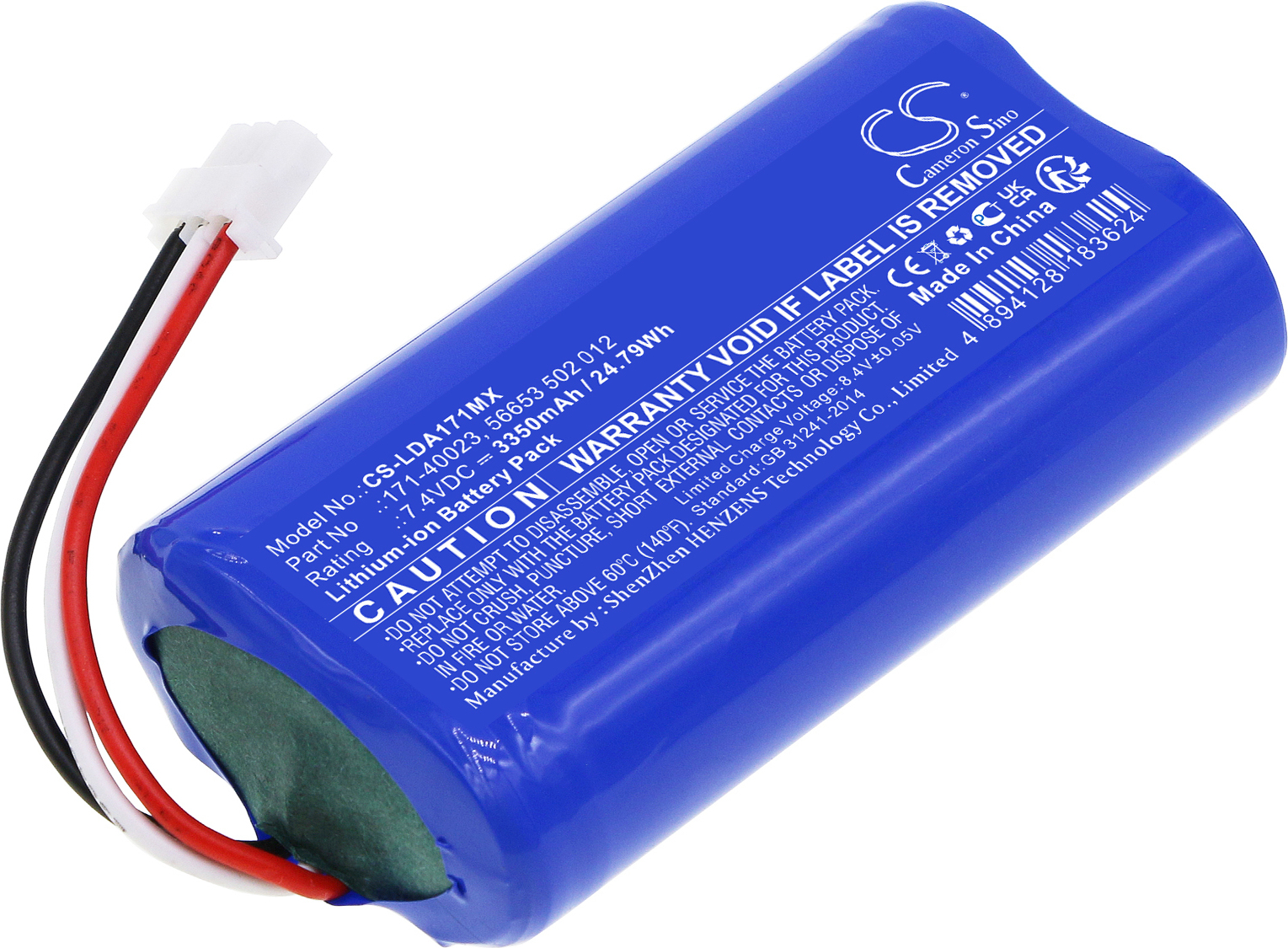 TECHTEK Akku Kompatibel mit [Laerdal] Resusci Anne QCPR Ersetzt 171-40023, für 56653 502 012