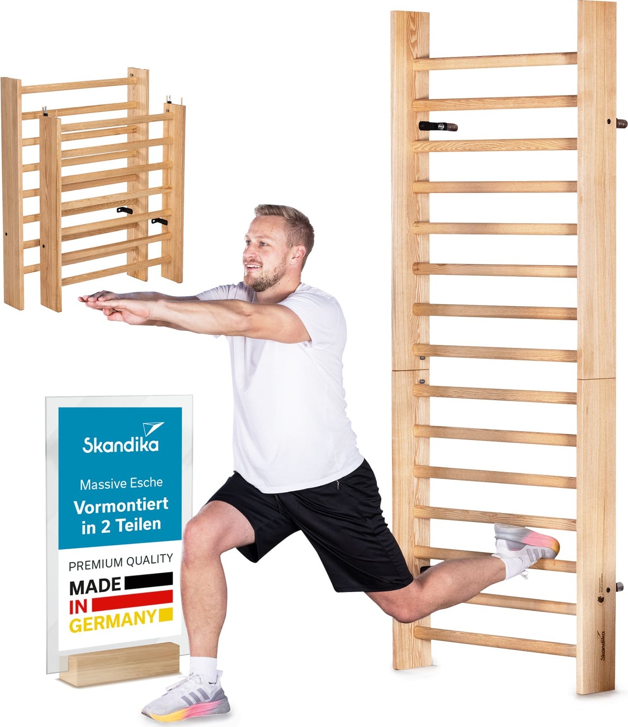 Skandika Vira Sprossenwand zusammengebaut