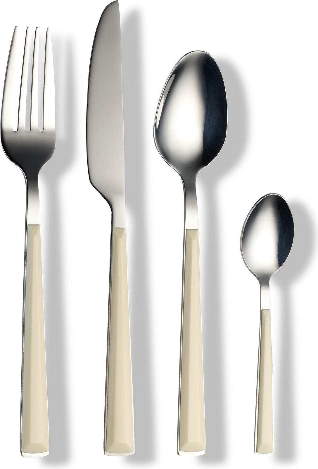 Echtwerk Basic 16tlg Essbesteck Tafelbesteck, Farbe:Creme 39901285582